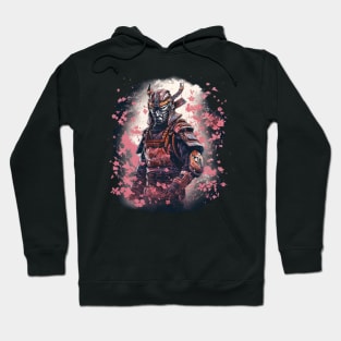 Samurai in sakura Hoodie